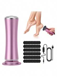 Eléctrico Removedor Callos Pedicure Exfoliante Lima Pies - Rosa - Ver 1