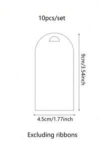 10pcs Frosted & Transparent Acrylic Wedding Place Cards - DIY Handwritten Table Decor For Weddings, Dinners & Events, Double-Sided Protective Film, Ribbon Not Included