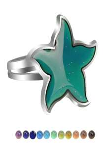 1pc Elegant Temperature-Sensitive Color Changing Ring, Changes Color Based On Temperature And Mood, Suitable For Women And Couples For Daily Wear