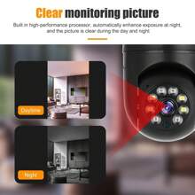 Cámara de seguridad con bombilla inalámbrica 1080P inalámbrica panorámica de 360 grados cámara de monitoreo de bombilla para el hogar de alta definición inteligente 1080P cámara de monitoreo de mascotas WiFi de alta definición, función de detección de movimiento de visión nocturna de audio bidireccional control de aplicación - Multicolor - Ver 9