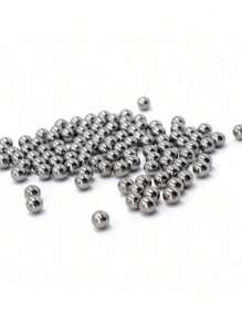 100Pcs/Pack 10mm (0.24in) Stainless Steel Balls For Slingshots, Hunting, Industrial Materials, Bicycle Bearings, Precision Mirror-Polished Hardened Balls