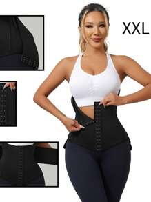 1 pièce Ceinture de taille double couche pour le fitness et le yoga pour femmes, gaine de taille amincissante pour l'entraînement au printemps/été