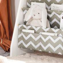 SoBuy KMB50 Children's Bookshelf, Hanging Shelf, Newspaper Rack With 4 Shelves, Bookshelf, WDH Approx. 63x76x28cm - Grey - View 6