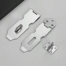 Edelstahl Türriegel Verschluss, 12,7 cm Packschloss Verschluss Riegel mit Schrauben, universelle Aktenschrank Schloss Schreibtischschublade Schloss, Torschloss Riegel für Tür Fenster Schrank Schlafzimmer Haustierkäfig Transportbox