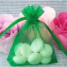 10/50/100pcs Gift Packaging Bags, Multi-Color Organza Candy Bags, Tableware, Size: 7*9CM, Various Holiday Party Packaging Supplies, Festival Home Decor