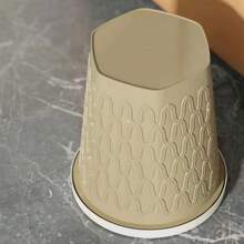 1pc 24.5*26.5/26.5*29.5cm 卡其色/灰色/米色大容量垃圾桶，適用於廚房廁所學生宿舍辦公室，顏色隨機發貨