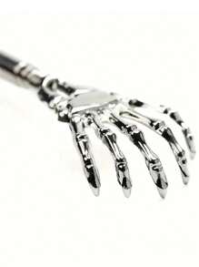 1/2 件不锈钢伸缩式背部抓痒器，配有舒适手柄 - 适合老年人和日常使用