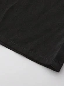 Men's Embroidered Arab Long Robe, Casual Zipper Black Robe For Young Men, Cooling - Black - View 9