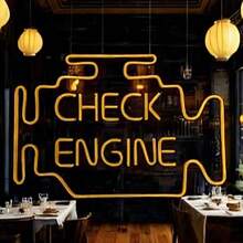 1pc Customized Split Neon Light Single-Line Engine Style, Personalized Neon Lights, Suitable For Home Decoration, Restaurant Decoration, Game Hall Decoration, Party Decoration, Creative Studio Decoration, Etc. - Multiple Colors and Styles - View 3