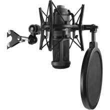 Professional AT2020 Shock Mount With Pop Filter To Reduce Vibration Noise, Shockmount For AT2020USB+ Condenser Mic By YOUSHARES - Shock Mount - View 1
