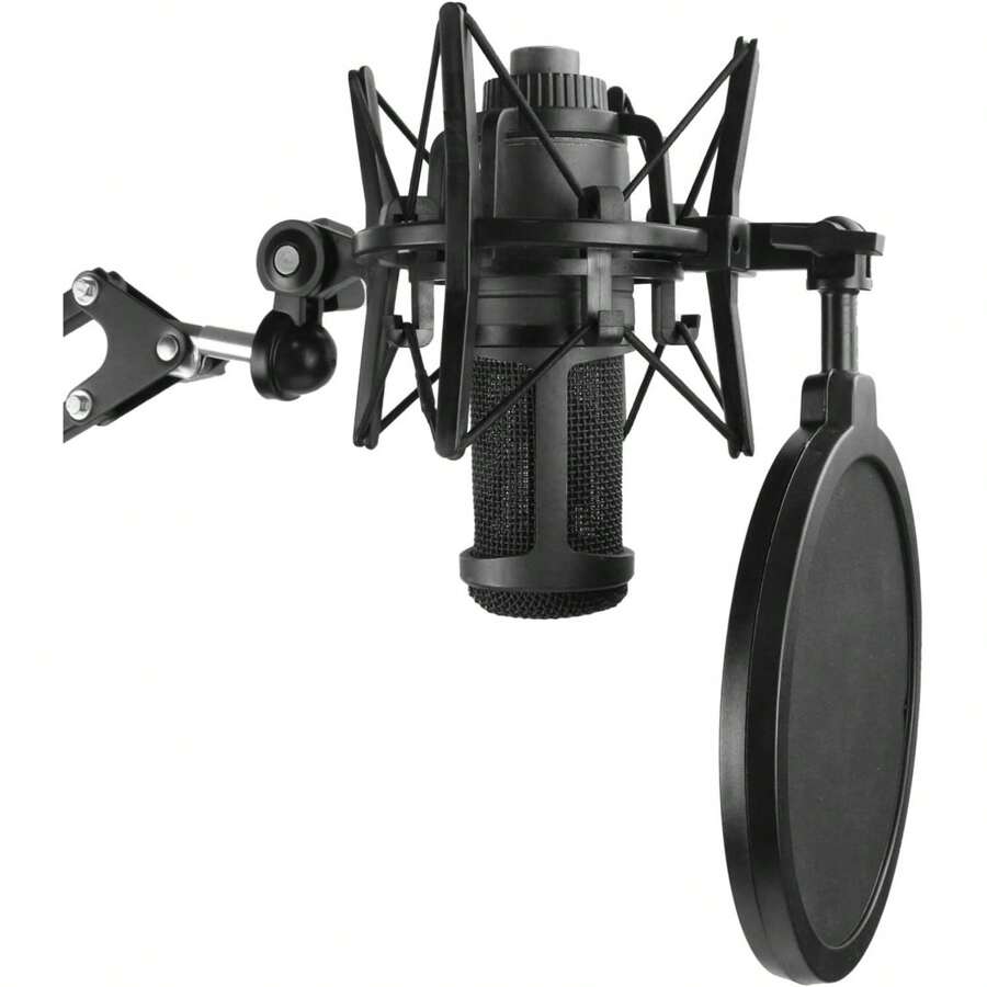 Professional AT2020 Shock Mount With Pop Filter To Reduce Vibration Noise, Shockmount For AT2020USB+ Condenser Mic By YOUSHARES - Shock Mount - View 1