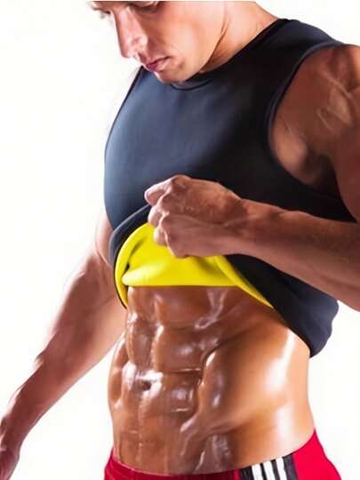 Men's Shapewear Vest Double-Sided Base Vest Slimming And Fitness Shapewear Shirt Sports And Fitness Top