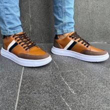 Tenis de Piel Para Hombre Sneaker de piel Casuales Ligeros