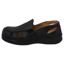 SANDALIA PIEL PARA PIE DIABETICO CERRADA DE PIEL EN COLOR COLOR NEGRO PARA DAMA - Negro - Ver 2