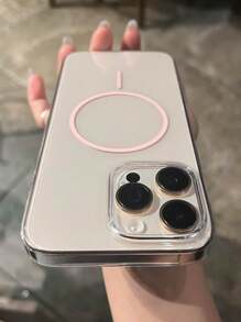 Luxury Transparent Magnetic Wireless Charge Phone Case Compatible With IPhone 16 15 14 13 12 Pro Max Clear Shockproof Hard Cover Waterproof Anti-Fall Scratch Resistant - Clear - View 1