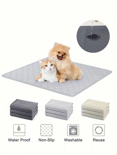 1PC Reusable Pet Diaper Mat For Dogs Training Pee Pads Washable Dog Bed Mats Fast Absorbing Puppy Urine Pad Rug Dog Supplies