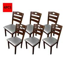 1/4/6 buc. Husă de pernă pentru scaun pătrată din piele PU impermeabilă, potrivită pentru sufragerie, bucătărie, canapea - detașabilă și lavabilă