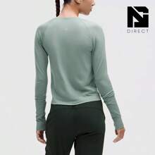 Camiseta de manga larga Swiftly Tech 2.0 de talle corto - Azul cráter/Azul cráter - Ver 3