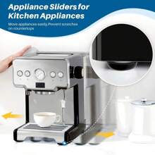 24/32pcs Appliance Slider For Kitchen Appliances, Self-Adhesive DIY Small Kitchen Appliance Slider For Most Countertop Coffee Maker, Air Fryer, Pressure Cooker,Easy To Move And Save Space - Multicolor - View 4