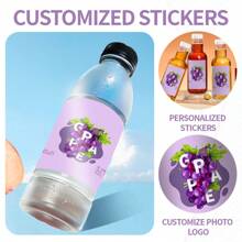 Customized Wine Bottle Labels, Personalized Stickers, Adhesive Labels For Products, Food & Beverages, Corporate Logo, Unique Gifts For Christmas, Valentine's Day, Thanksgiving, Beer Festival