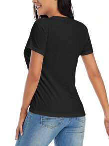 Cool Flower Dandelion Hearts Valentines Day Women T-Shirt Graphic Tees Short Sleeve Casual Women Men T Shirts 100% Cotton Tee Shirt Womens Summer Tops Funny Print Women's T-Shirts Soft Comfy Everyday Wear Daily Gift Woman Tshirt Black