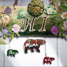 1/18pcs Resin Animal Home Keychain Silicone Mold Set Keychain Ring Resin Animal Series Bear Alpaca Elephant Silicone Mold Epoxy Jewelry Casting Kit - Animal - View 3