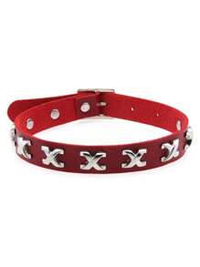 1 件哥特式颈链，时尚百搭可调节项圈项链，红色夸张女士项链，适合日常佩戴、节日派对、表演、时尚配饰、礼物 - 彩色 - 查看 5