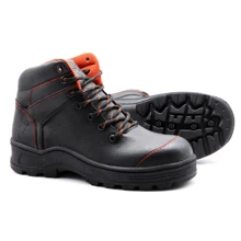 Bota Seguridad Industrial Trabajo Casquillo Calzado Hombre - Naranja - Ver 3