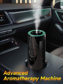 1 porta USB adequada para umidificador de aromaterapia Pruk Color em quartos, salas de estar, escritórios e carros - melhora o ambiente e a qualidade do ar por meio de luzes LED e névoa calmante Máquina de aromaterapia inteligente montada em carro