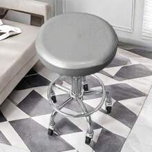 1/2/4/6 件圆形椅套，PU 皮革圆形凳套，适用于旋转可调节实验室凳，适合室内和室外