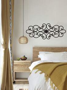 1 Stück rustikale Metallwandkunst mit Schnitzereien, original handgefertigte Blumen-Eisen-Wanddekoration, große vintage Wandskulptur für Bauernhaus, Schlafzimmer, Wohnzimmer Innen- und Außenbereich. Die Größe von 30 cm ist relativ klein, daher empfehlen wir eine größere Größe zu kaufen!