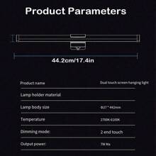 Barra de luz RGB para monitor, fuente de luz LED dual, temperatura de color ajustable con mezcla de luz cálida y fría - Pantalla curva 45cm - Ver 9
