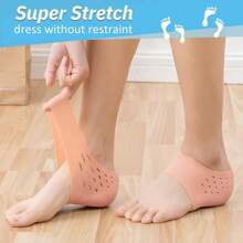 NetHong 3cm Invisible Height Insoles Heel Pad Sock Liners Increase Increasing Shoe UK - Beige - View 1