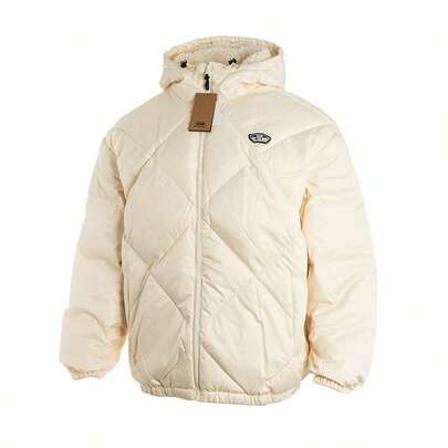 Vans Men's Fashionable Sports Casual Warm Windproof Comfortable Hooded Down Jacket