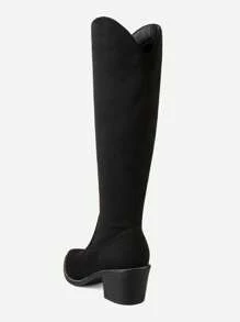 Women's Dkb212 Western Boot - Black-sUEDE - View 7
