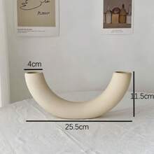 1 个陶瓷花瓶，4 种款式可选，尺寸 10*14/16.5*15.5/25.5*11.5/22*19.5 厘米，独特高端客厅花瓶，用于插花、餐桌装饰 - 彩色 - 查看 8