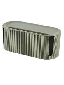 Multifunctional Nordic Style Plastic Cable Management Box, Desktop Organizer, Suitable For Wire Organization And Storage, Large Capacity For Hiding Sundries, Dustproof And Insulated Design, Suitable For Office Desks, TVs, Computers, USB Hubs And Power Strips, Space-Saving Home Organization Solution.