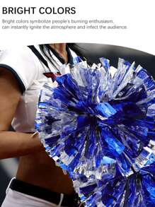 2个/1对啦啦队彩球，色彩鲜艳，加厚加密，带环，更耐用，适用于啦啦队比赛、啦啦队派对、彩球舞会及其他场合。 - 彩色 - 查看 7