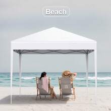 LOEFME 2x2m/3x3m Heavy Duty Gazebo Marquee Pop-Up Outdoor Garden BBQ Party Tent Furniture - White - View 2