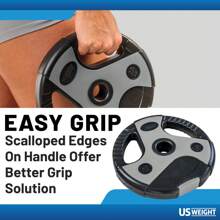 US Weight 43 LB Barbell Weight Set With 55" Adjustable Bar - Home Gym Strength Training Equipment