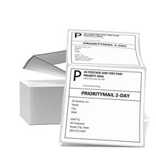 直接热敏标签 - 运输标签 4x4 热敏打印机贴纸 4"X4" - 邮寄标签，兼容 Rollo、Nelko、Zebra。打印机，折叠式运输标签（500 个标签包）