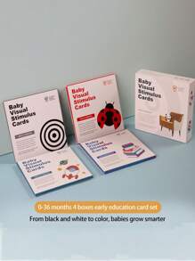 High Contrast Baby Flashcards, Double-Sided Early Learning Education Cards, For Developmental Visual Stimulation, Eye-Friendly Non-Glare, Exercise Eye Focusing, Prevent Myopia, Newborn & Infant Early Education Toys, Suitable For 0-36 Months