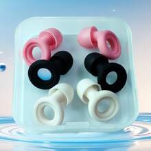 Reusable Sleep Earplugs, Swimming Earplugs, Noise Proof And Waterproof, Suitable For Swimming, Snoring, Studying, Concerts, Outdoor Travel, Industrial Work, Comfortable Soft Silicone Noise-Proof Ear Plugs