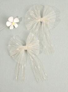2pcs Pink Green Hair Bows For Women Girls Solid Color Mesh Bow Alligator Clips Elegant Bow Hair Clips Wedding Party Vacation Holiday Gifts Bow Barrettes Grey Yellow Bow Hair Clips Women Hair Accessories