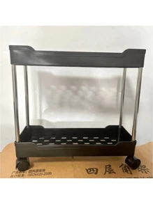 1 件 2 层/3 层/4 层超薄滚动储物车，浴室储物移动架，多功能实用架子，适用于厨房、洗衣房、卧室、办公室组织户外装饰