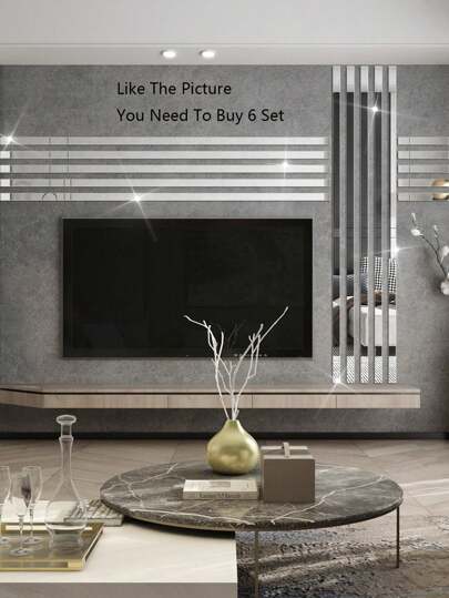 10pcs Reflective Acrylic Long Decorative Lines Shaped Mirror Stickers, Self-Designed 3D Art Decals For Living Room, Bathroom, Home Office Walls Vinyl Decal, Stickers,Wall Decor, Vinyl Decal For Home Decorations,Spring Decoration Items Refresh Your Home,Rama Decoration Stickers Mirror Wall Home Decoration, PVC Removable, Stickers, Wall Decor, Vinyl Decal For Home Decorations, Spring Decoration Items Refresh Your Home, Rama Decoration Stickers,Wall Decor,Stickers,Wall Stickers,Room Decor,Home Decor Wall Mirror Mirror For Room Bathroom Decor Living Room Decor