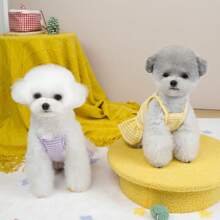 Spring/Summer Pet Dog & Cat Dress, Suitable For Outdoor Wear In Spring - Purple - View 4