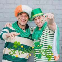 20pcs Casual Clover Shape Metal Brooch, Suitable For All Seasons, St. Patrick's Day - Green - View 9