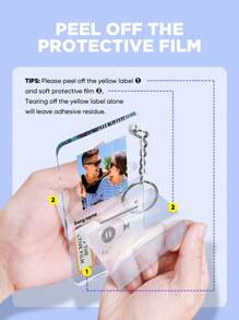 1pc Custom Couple Photo And Text Keychain, Custom Mom Picture Keychain, Personalized Photo Keychain With Text, Custom Couple Photo Gift, Personalized Acrylic Keychain, Personalized Picture Keychain With Text, Boyfriend Girlfriend For Anniversaries Special Occasions Valentine's Day, Memorial Gift Birthday Gift Women's Day Wedding Gift Gift For Her/ Him/ Mom/ Dad/ Wife/ Husband/ Friend