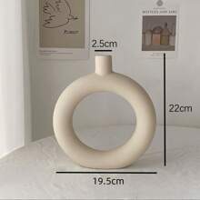 1 个陶瓷花瓶，4 种款式可选，尺寸 10*14/16.5*15.5/25.5*11.5/22*19.5 厘米，独特高端客厅花瓶，用于插花、餐桌装饰 - 彩色 - 查看 12